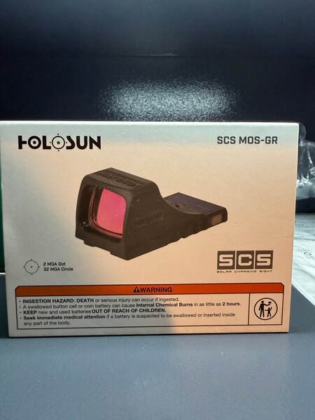 Holosun SCS MOS GR Titan / passend für Glock MOS / Neuwertig Rechnung
