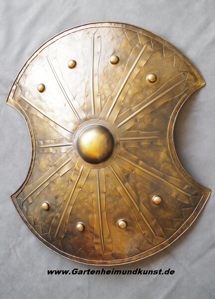 SALE Schild mit Metall Beschlägen SPARTA , Troja , Griechen LARP, Festivals