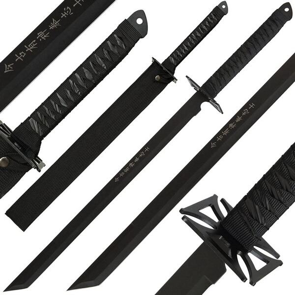 Machete mit Scheide im Katana , Tanto Stil , Eisernes Kreuz