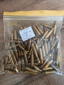109 Hülsen 222 Rem gemischt