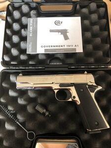 Colt Government 1911 A1 Chrome Look 9mm P.A.K. PTB 774