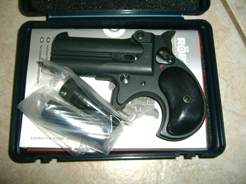 Noris Twinny Derringer schwarz - schwarze Griffschalen !