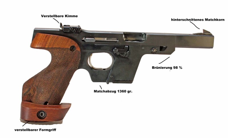 Walther GSP Sportpistole Kal 22 L.R.gebraucht (BJ.77)