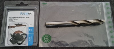 Halder Riemenbügel und Buchse 9,5 mm push and go