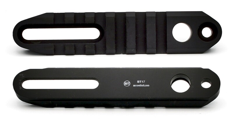 Picatinny Schiene mit QD Ösenaufnahme - Flach - BT17