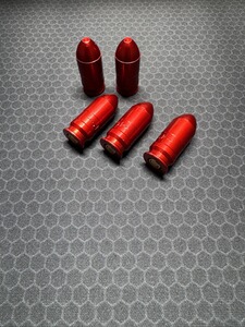 WPW Pufferpatronen Kaliber .45 ACP Aluminium eloxiert mit Messingschlagfläche - 5 Stück
