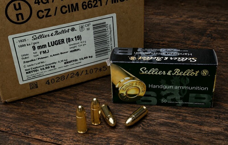 1.000 Schuss S&B Sellier & Bellot 124grs FMJ - 9mmLuger 9x19