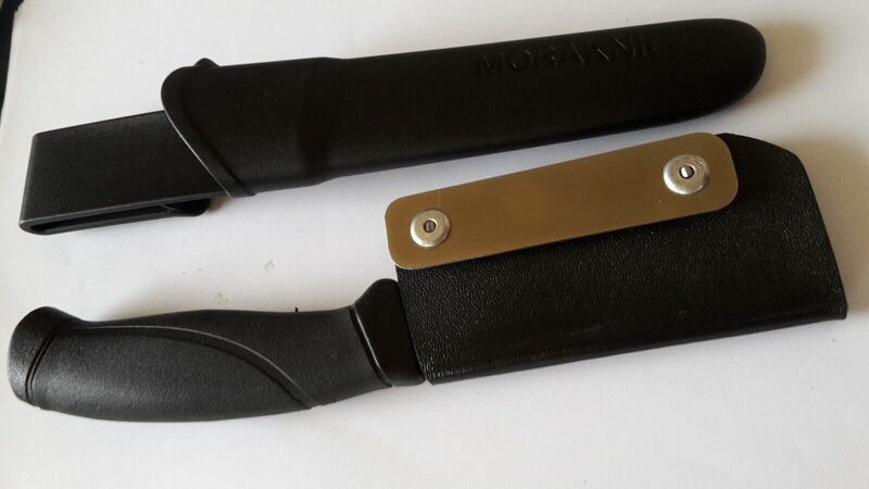 Black Kommando Mora 120, schwarz, Kydexscheide