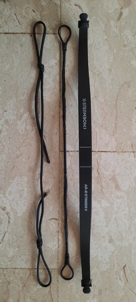 Steambow komplettarm 55 lbs, komplett mit Endkappen, Sehne, Stringer