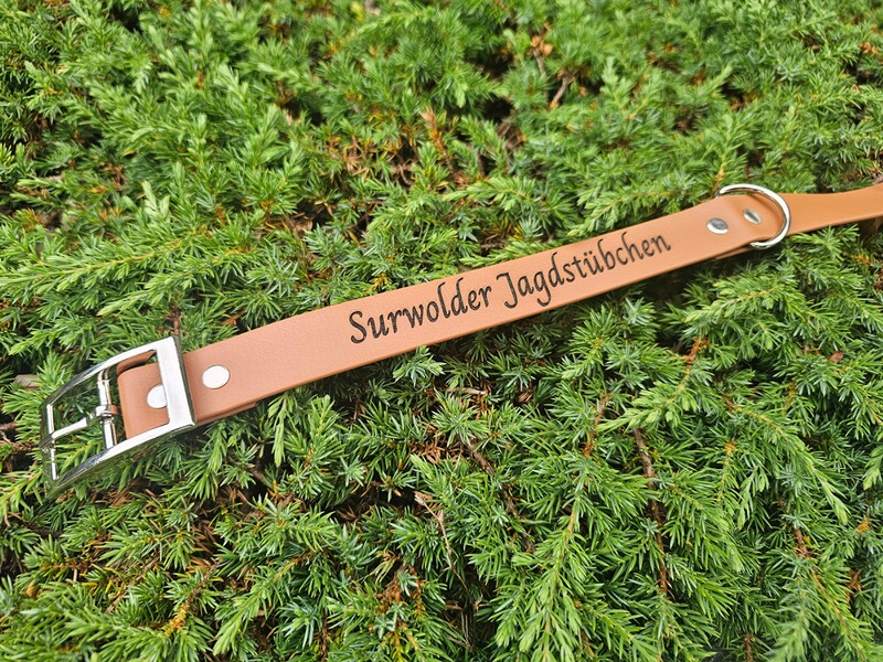 Biothane Hundehalsband mit Gravur 25mm&16mm