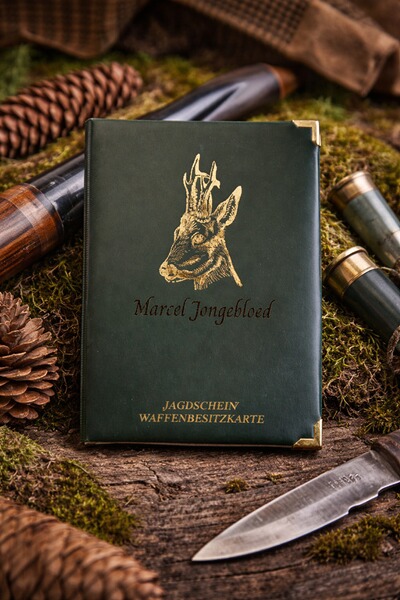 Jagdschein Etui mit Gravur