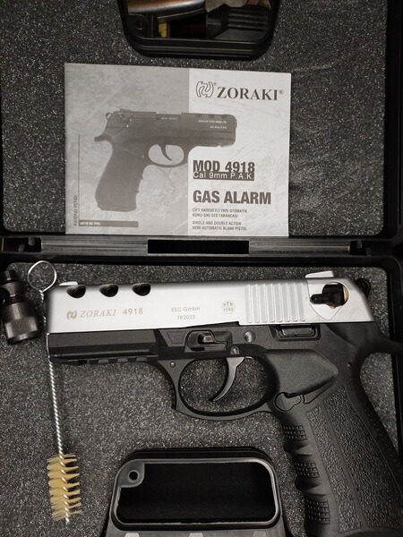 Zoraki 4918 Schreckschuspistole Kal. 9mm P.A.K. (PTB 1110) Titan - neu!