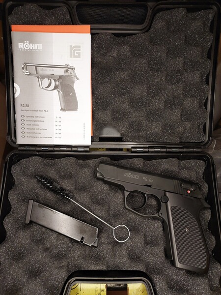 Röhm RG88 Schreckschuss Pistole brüniert (PTB 670) RG 88