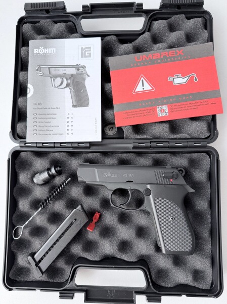 Röhm RG88 Schreckschuss Pistole brüniert (PTB 670) RG 88 wie neu