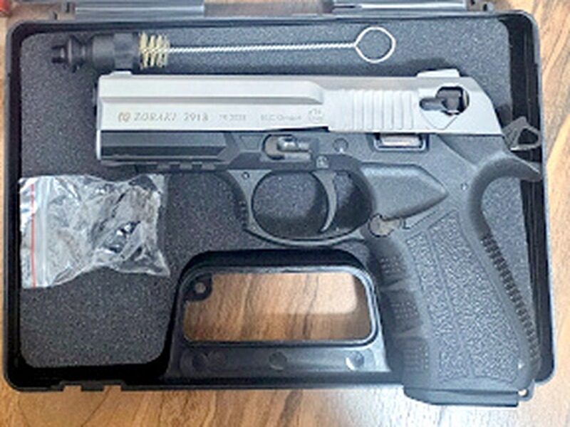 Zoraki 2918 Schreckschusspistole Kal. 9mm P.A.K. Matt-Chrom (PTB 1100)
