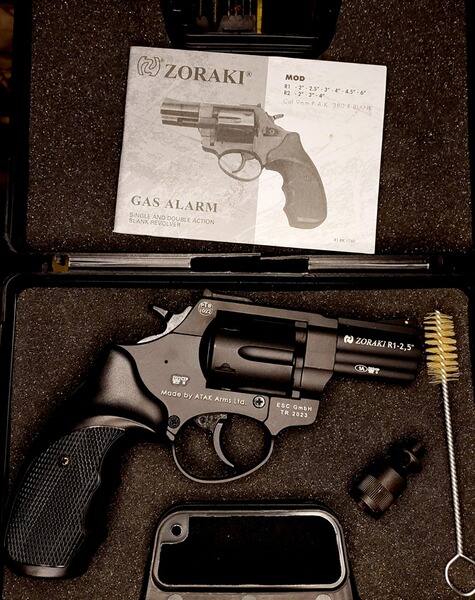 Zoraki R1 2,5 Zoll Revolver Kal. 9mm R.K. brüniert PTB 1022