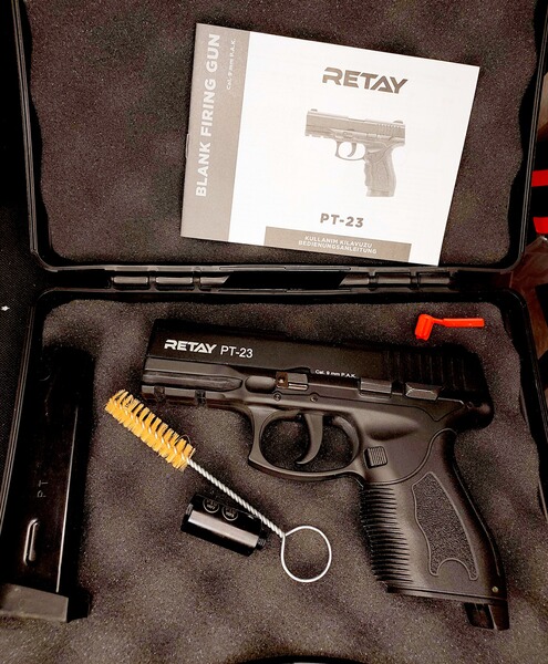 Retay PT-23 Pistole 9mm P.A.K. brüniert (PTB 1077)
