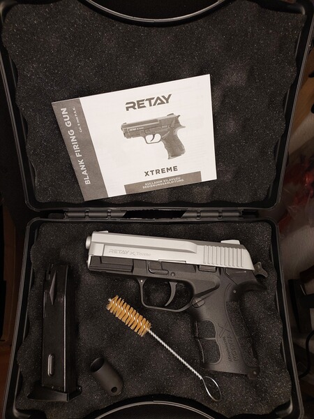 Retay X Treme Schreckschuss Pistole 9mm P.A.K. White Titan (PTB 1042)