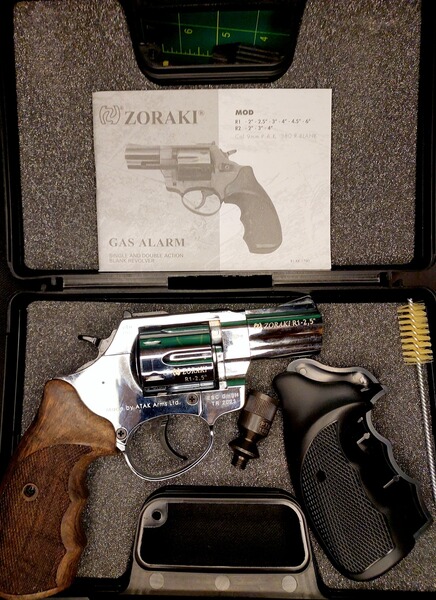 Zoraki R1 2,5 Zoll Chrom mit Holzgriffen Revolver Kal. 9mm R.K. (PTB 1022)