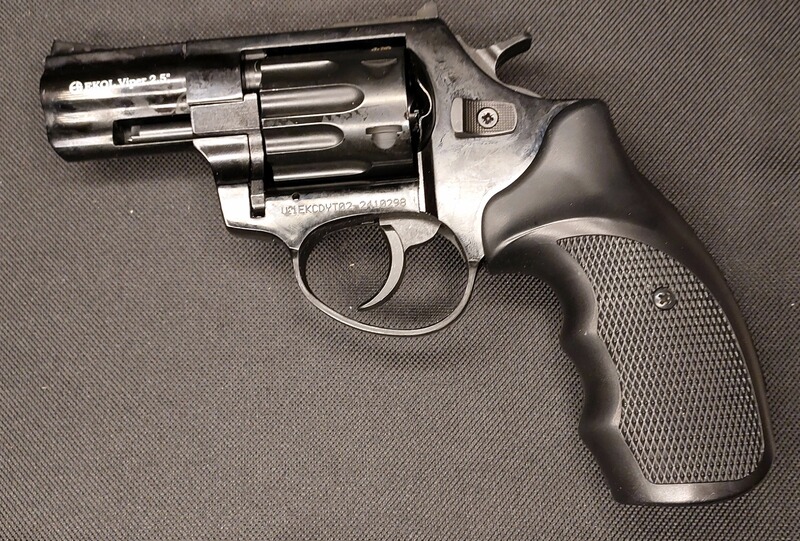 Ekol Viper 2,5 Zoll Schreckschuss Revolver Schwarz 9 mm R.K. (PTB 1063) Stahltrommel