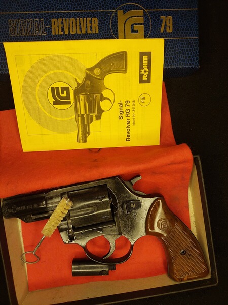 Röhm RG79 Schreckschuss Revolver brüniert (PTB 341) Rg 79 OVP
