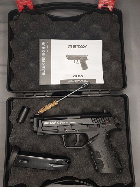 Retay X Pro Schreckschuss Pistole 9mm P.A.K. brüniert (PTB 1041) neu