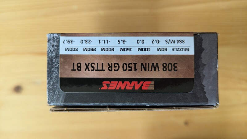 Barnes VOR-TX TTSX .308 Win – 150 gr (9,7 g)