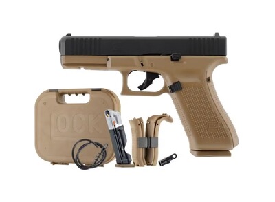 Glock 17 Gen5 T4E French Army Edition Coyote -NEU- RAM cal. 43, plus 820x Paintballs