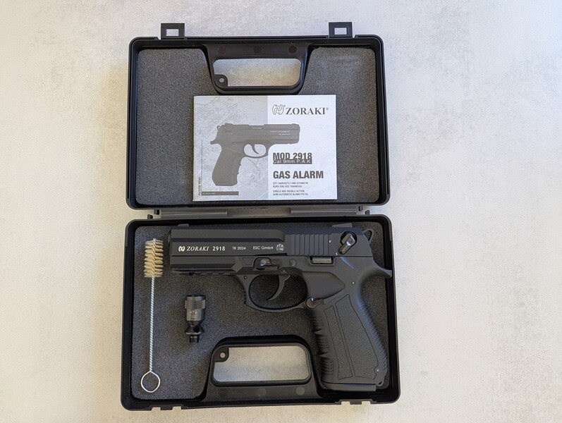 UNBENUTZT Zoraki 2918 Schwarz Schreckschuss 9mm PAK