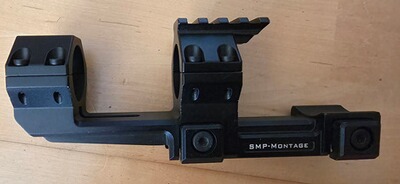 Schmeisser SMP Blockmontage, Ringdurchmesser 30mm, mit Picatinny Oberschale für Red Dot, u.ä.,