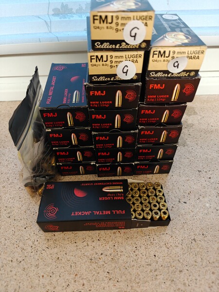 Geco 9mm Luger Hülsen 1008 Stück entzündet