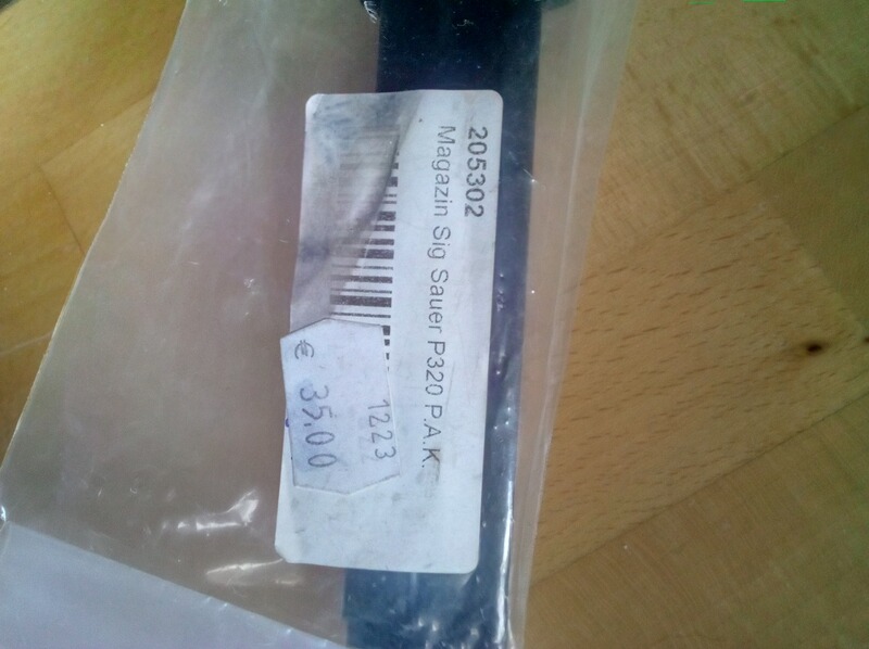 Magazin Sig-Sauer P320, 9mm p.a.k.