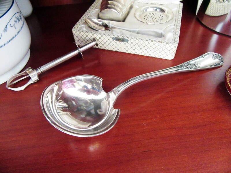 Silber Jugendstil Sahnekelle Schöpflöffel Soßenkelle Rarität 1910