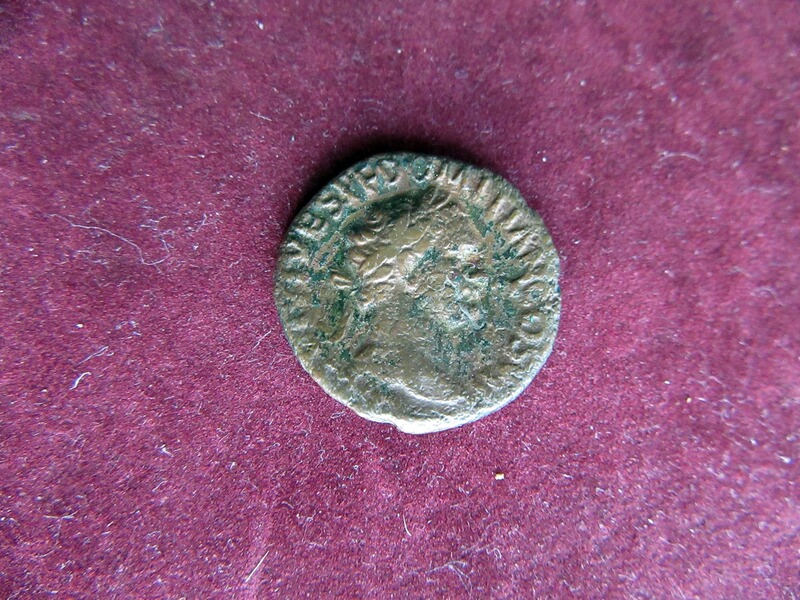 RAR As Domitianus Titus Minerva alte antike römische Münze Nr. 23