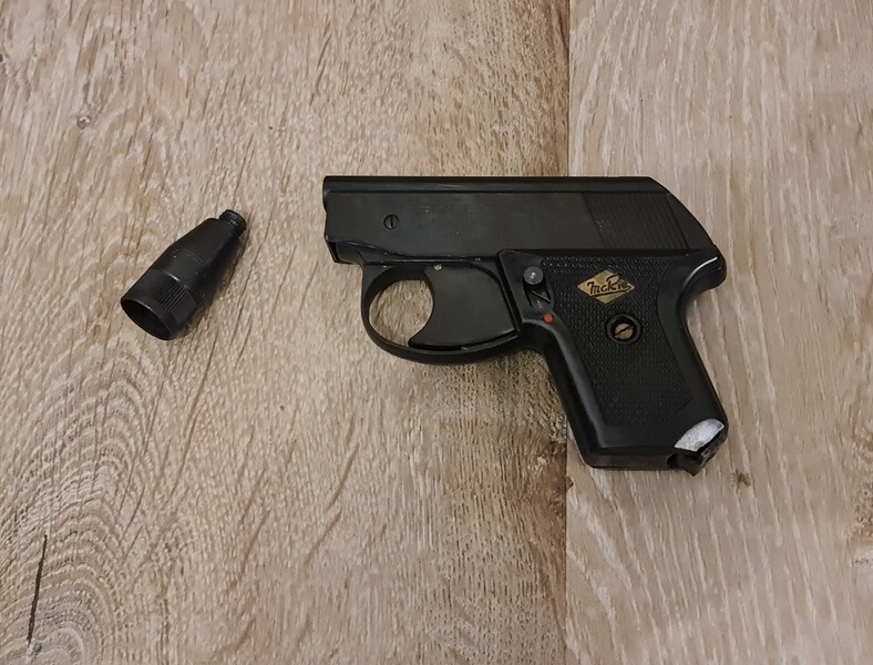 Perfecta Modell G D.B.P. MaRie - SRS-Pistole in 6mm Flobert - PTB 8-69