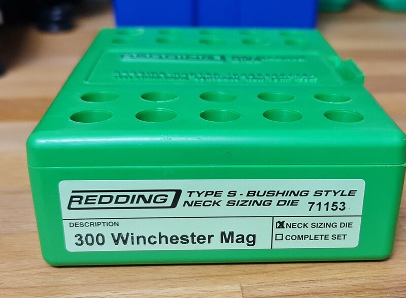 Redding .300 Win Mag Type S Neck Sizing Bushing Die + Body Die Set #71153 #75153