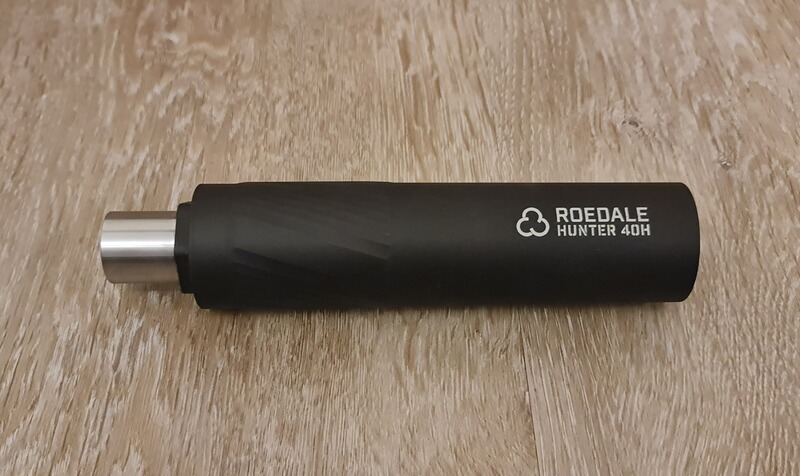 Roedale Hunter 40H Kal. .17/.22 Hornet Schalldämpfer + Roedale RASP Adapter
