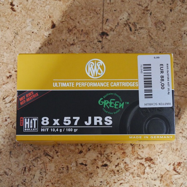 RWS 8x57IRS HIT 10,4g Restbestand 24 Stück