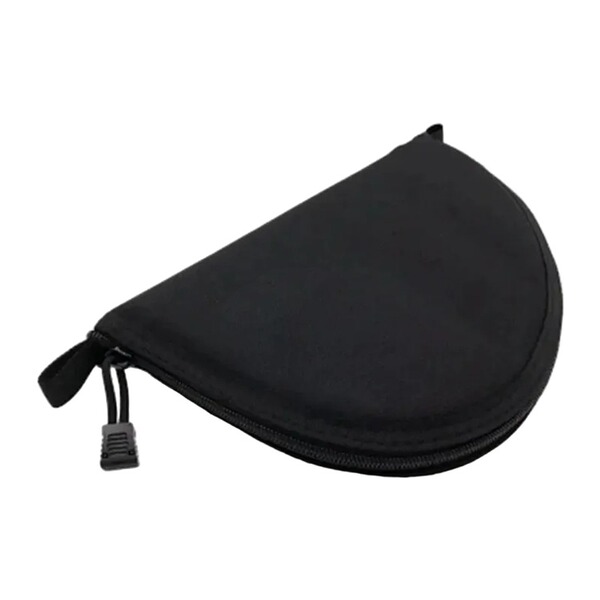 Pistolentasche gepolstert 31 x 18 cm, Schwarz, Halbmondform