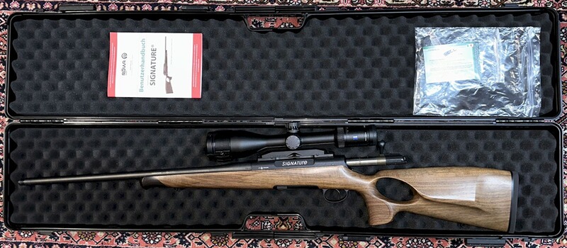 Rößler Signature Luxus Lochschaft Holz in .30-06Springf. M15x1 und Dentler-Basis in Orig.Koffer