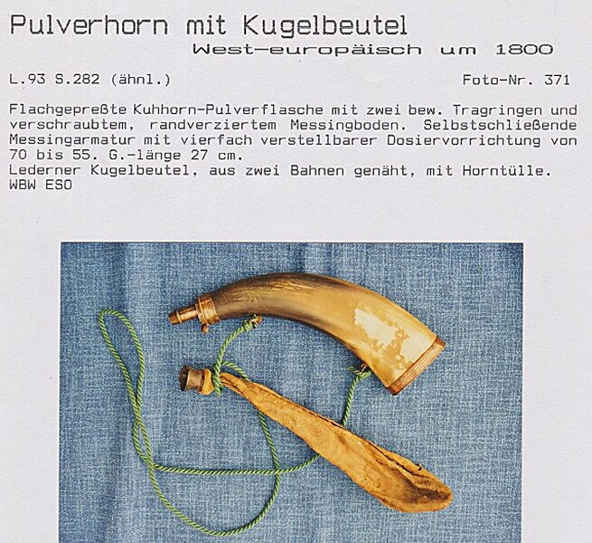 HISTORISCHE PULVERFLASCHE