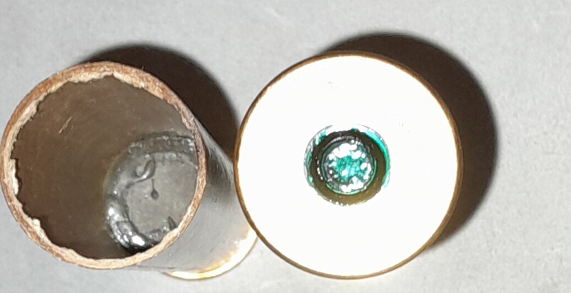 Kal. 4 Gummigeschoss Slug Verteidigung oder Drohnen Abwehr 26,5 mm SigPi Sammler rar