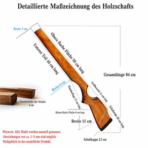 Holzschaft, Gewehrschaft, Demoschaft aus Buche