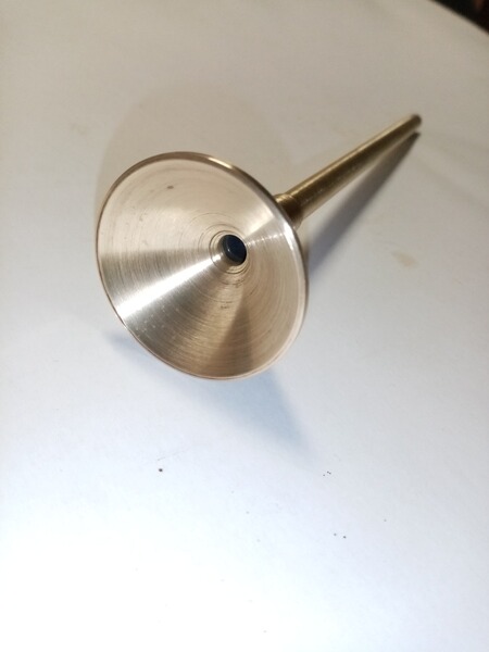 Pulvertrichter, Messing-Trichter, 9mm Rohr-Durchmesser