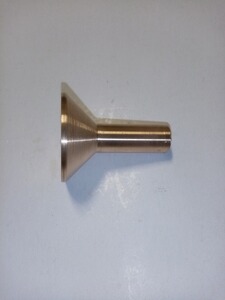 Pulvertrichter / Schrottrichter, aus Bronze, 16mm Rohrdurchmesser