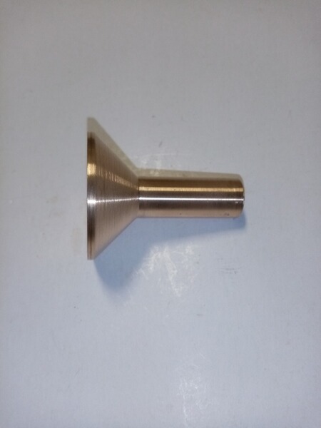 Pulvertrichter / Schrottrichter, aus Bronze, 16mm Rohrdurchmesser