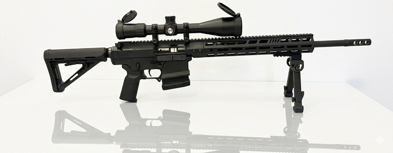 Black Creek Labs AR-10 Selbstladebüchse Kaliber .308 Win – inkl. Vector 3-18x50 Zielfernrohr