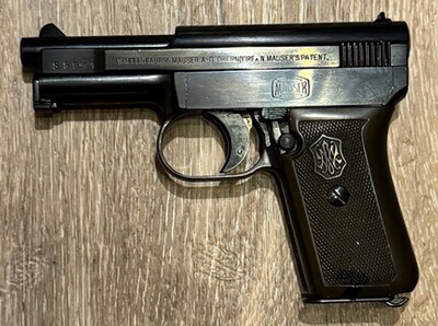 halbautomatische Pistole Mauser Mod. 1910 im Kaliber 6,35mmBrowning