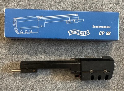 Rarität! Walter CO2-Pistole CP88 Wechsellauf von 4" auf 6" im Kaliber 4,5mm/.177