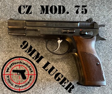 halbautomatische Pistole CZ Mod. 75 im Kaliber 9mm Luger